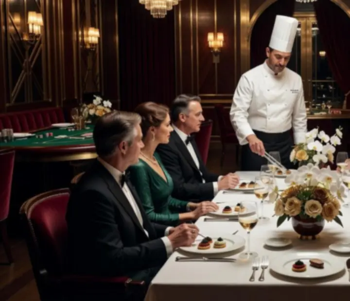 Degustacyjna kolacja z szefem kuchni w eleganckiej restauracji