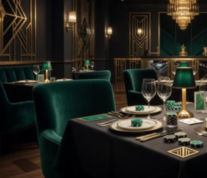 Elegancko nakryty stół z menu degustacyjnym w restauracji DESUM Számítástechnikai