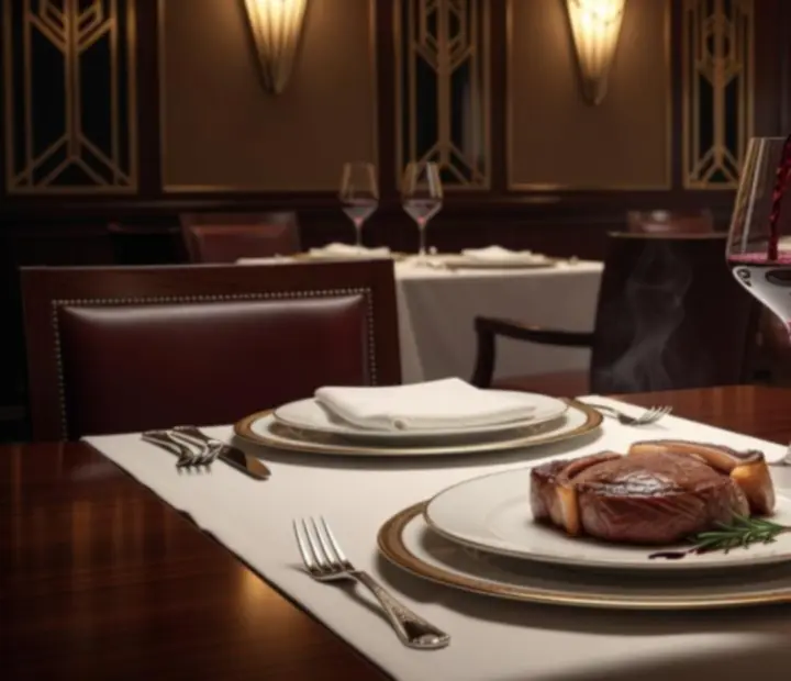 Sommelier polecający wino do steków w restauracji DESUM Számítástechnikai